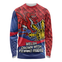 Personalized Welsh Grown With Filipino Roots Long Sleeve Shirt