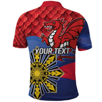 Personalized Welsh Grown With Filipino Roots Polo Shirt