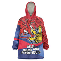Personalized Welsh Grown With Filipino Roots Wearable Blanket Hoodie