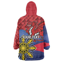 Personalized Welsh Grown With Filipino Roots Wearable Blanket Hoodie