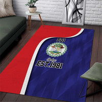 Belize Independence Day Area Rug Since 1981 September 21 - Wonder Print Shop