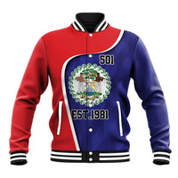 Belize Independence Day Baseball Jacket Since 1981 September 21 - Wonder Print Shop