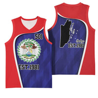 Belize Independence Day Basketball Jersey Since 1981 September 21 - Wonder Print Shop