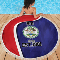 Belize Independence Day Beach Blanket Since 1981 September 21 - Wonder Print Shop