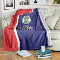 Belize Independence Day Blanket Since 1981 September 21 - Wonder Print Shop