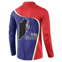 Belize Independence Day Button Sweatshirt Since 1981 September 21 - Wonder Print Shop