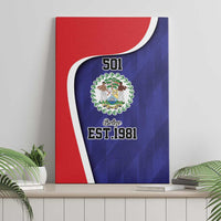 Belize Independence Day Canvas Wall Art Since 1981 September 21 - Wonder Print Shop