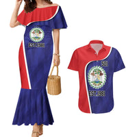 Belize Independence Day Couples Matching Mermaid Dress and Hawaiian Shirt Since 1981 September 21 - Wonder Print Shop