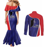 Belize Independence Day Couples Matching Mermaid Dress and Long Sleeve Button Shirt Since 1981 September 21 - Wonder Print Shop
