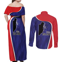 Belize Independence Day Couples Matching Off Shoulder Maxi Dress and Long Sleeve Button Shirt Since 1981 September 21 - Wonder Print Shop