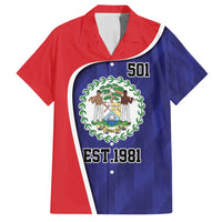 Belize Independence Day Family Matching Off Shoulder Short Dress and Hawaiian Shirt Since 1981 September 21 - Wonder Print Shop