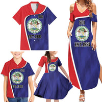 Belize Independence Day Family Matching Summer Maxi Dress and Hawaiian Shirt Since 1981 September 21 - Wonder Print Shop