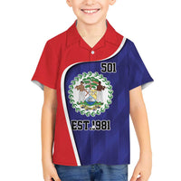 Belize Independence Day Kid Hawaiian Shirt Since 1981 September 21 - Wonder Print Shop