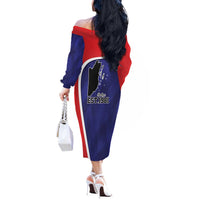 Belize Independence Day Off The Shoulder Long Sleeve Dress Since 1981 September 21 - Wonder Print Shop