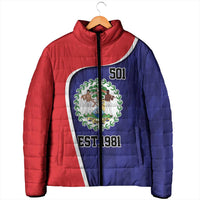 Belize Independence Day Padded Jacket Since 1981 September 21 - Wonder Print Shop