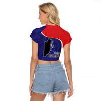 Belize Independence Day Raglan Cropped T Shirt Since 1981 September 21 - Wonder Print Shop