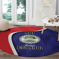 Belize Independence Day Round Carpet Since 1981 September 21 - Wonder Print Shop