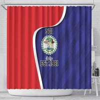 Belize Independence Day Shower Curtain Since 1981 September 21 - Wonder Print Shop