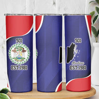 Belize Independence Day Skinny Tumbler Since 1981 September 21 - Wonder Print Shop