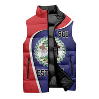 Belize Independence Day Sleeveless Puffer Jacket Since 1981 September 21 - Wonder Print Shop