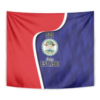 Belize Independence Day Tapestry Since 1981 September 21 - Wonder Print Shop