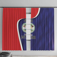 Belize Independence Day Window Curtain Since 1981 September 21 - Wonder Print Shop