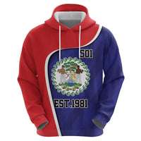 Belize Independence Day Zip Hoodie Since 1981 September 21 - Wonder Print Shop