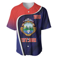 Costa Rica Independence Day Baseball Jersey Since 1821 September 15 - Wonder Print Shop