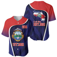 Costa Rica Independence Day Baseball Jersey Since 1821 September 15 - Wonder Print Shop