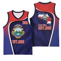 Costa Rica Independence Day Basketball Jersey Since 1821 September 15 - Wonder Print Shop