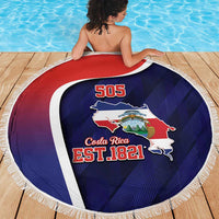 Costa Rica Independence Day Beach Blanket Since 1821 September 15 - Wonder Print Shop