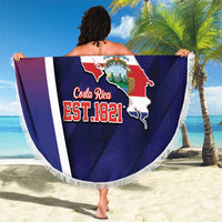 Costa Rica Independence Day Beach Blanket Since 1821 September 15 - Wonder Print Shop