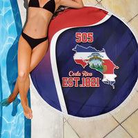 Costa Rica Independence Day Beach Blanket Since 1821 September 15 - Wonder Print Shop