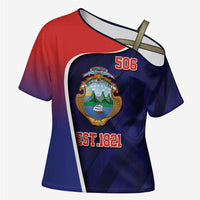 Costa Rica Independence Day Cross Shoulder Shirt Since 1821 September 15 - Wonder Print Shop