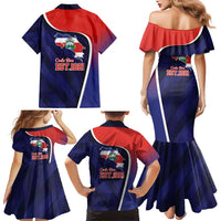 Costa Rica Independence Day Family Matching Mermaid Dress and Hawaiian Shirt Since 1821 September 15 - Wonder Print Shop