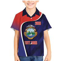 Costa Rica Independence Day Family Matching Mermaid Dress and Hawaiian Shirt Since 1821 September 15 - Wonder Print Shop