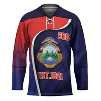 Costa Rica Independence Day Hockey Jersey Since 1821 September 15 - Wonder Print Shop