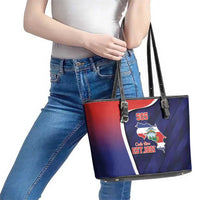 Costa Rica Independence Day Leather Tote Bag Since 1821 September 15 - Wonder Print Shop