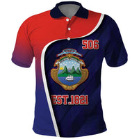 Costa Rica Independence Day Polo Shirt Since 1821 September 15 - Wonder Print Shop