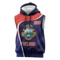 Costa Rica Independence Day Sleeveless Hoodie Since 1821 September 15 - Wonder Print Shop