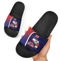 Costa Rica Independence Day Slide Sandals Since 1821 September 15 - Wonder Print Shop