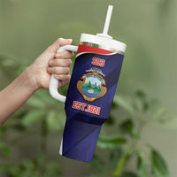 Costa Rica Independence Day Tumbler With Handle Since 1821 September 15 - Wonder Print Shop
