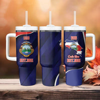 Costa Rica Independence Day Tumbler With Handle Since 1821 September 15 - Wonder Print Shop