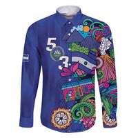 El Salvador Family Matching Long Sleeve Bodycon Dress and Hawaiian Shirt Beauty Local Inspired - Wonder Print Shop