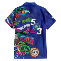 El Salvador Family Matching Off The Shoulder Long Sleeve Dress and Hawaiian Shirt Beauty Local Inspired - Wonder Print Shop