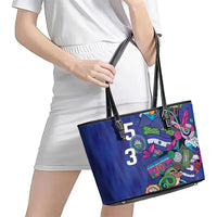 El Salvador Leather Tote Bag Beauty Local Inspired - Wonder Print Shop