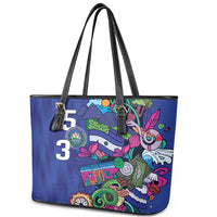 El Salvador Leather Tote Bag Beauty Local Inspired - Wonder Print Shop