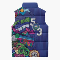 El Salvador Sleeveless Puffer Jacket Beauty Local Inspired - Wonder Print Shop