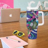 El Salvador Tumbler With Handle Beauty Local Inspired - Wonder Print Shop