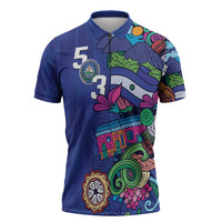 El Salvador Zipper Polo Shirt Beauty Local Inspired - Wonder Print Shop